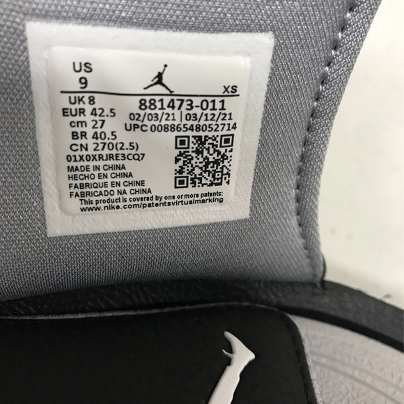 Nike Men’s Size 9 Jordan Hydro 6 Sandal, Black / Grey - Picture 7 of 7